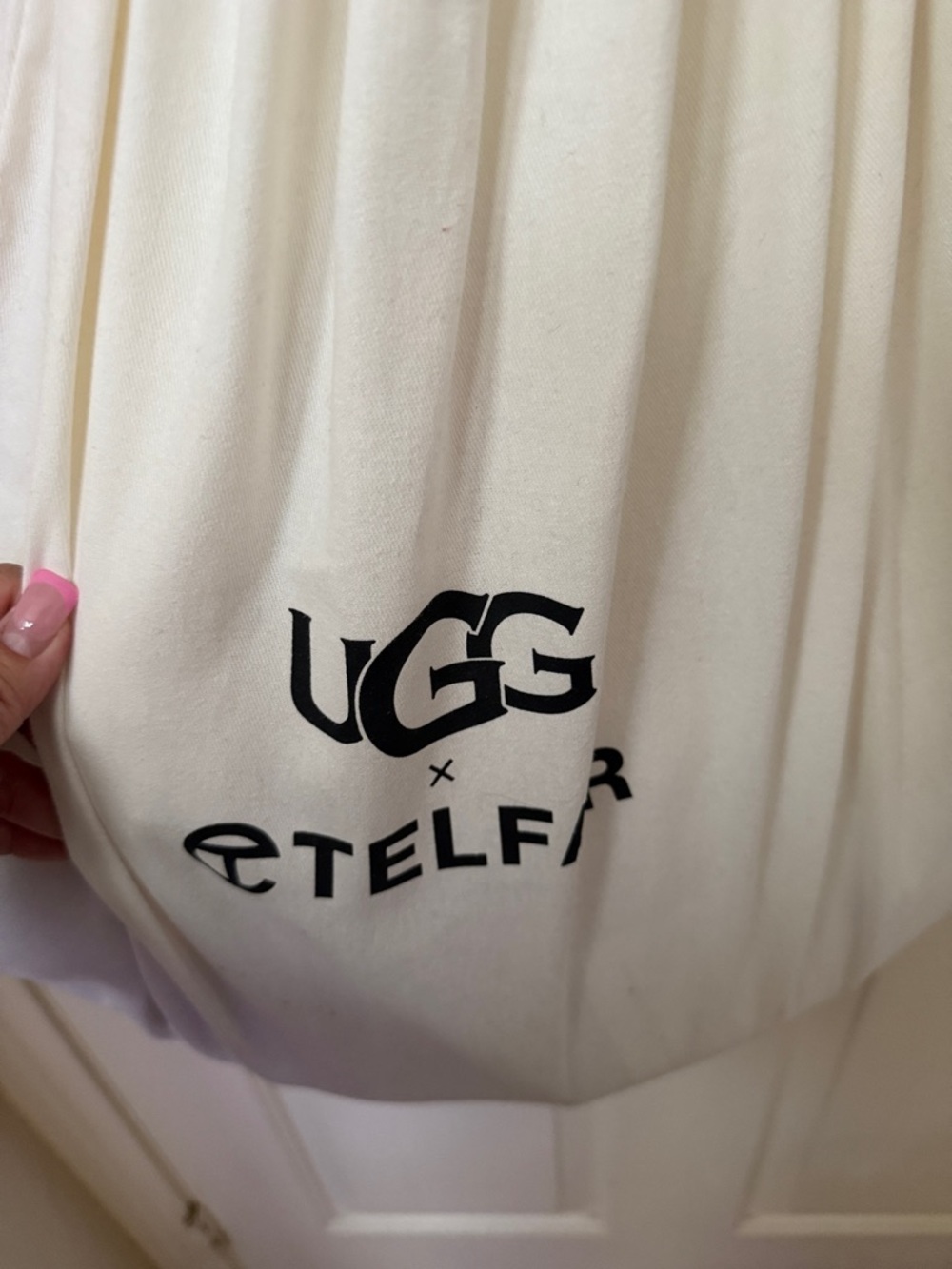 SALE! Ugg/telfar Tote Bag - Pink Shearling Trim - Picture 2 of 13
